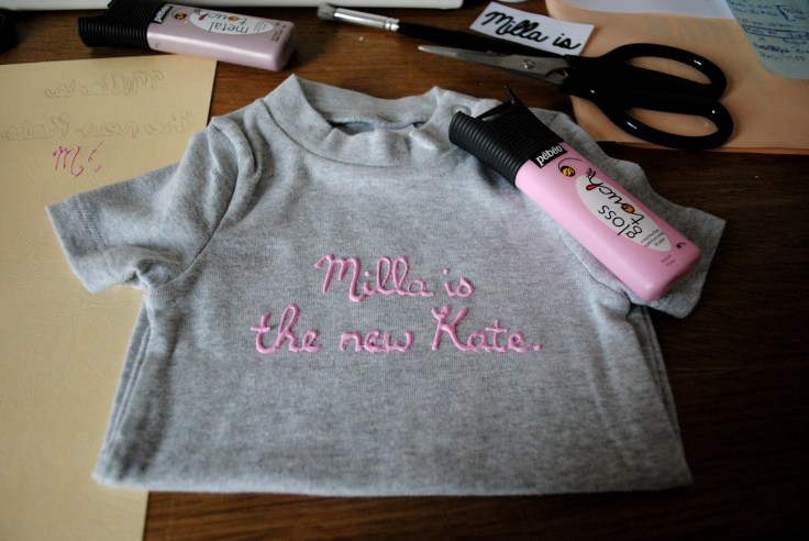 diy body bébé - body gris 2