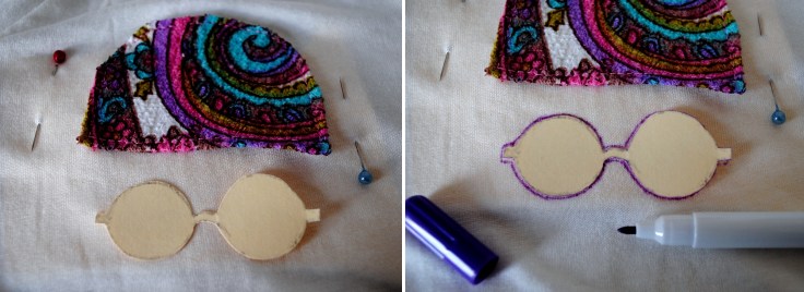 DIY T-shirt Bonnet Lunettes - etape 5-2