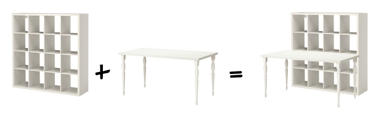 Atelier DIY Couture - Kallax Bureau Etagere