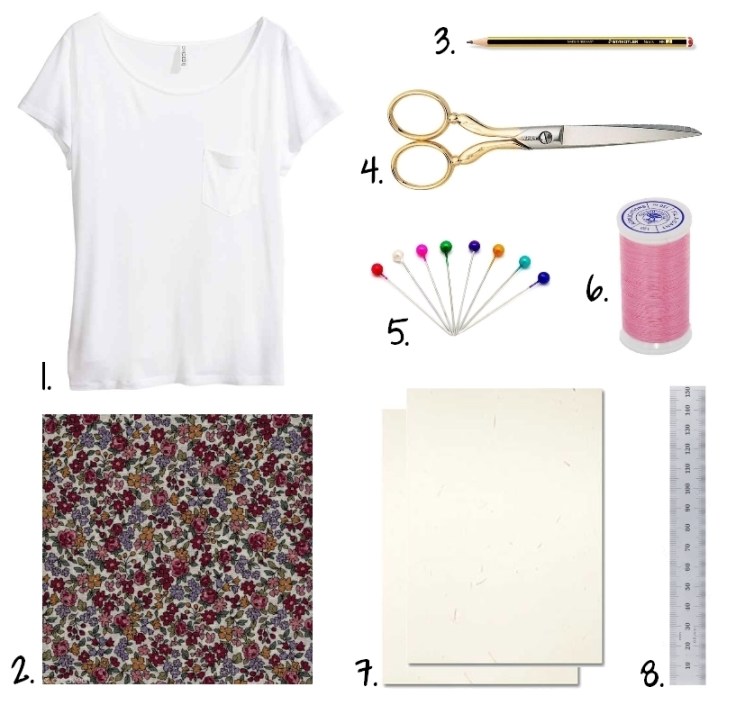 DIY T-shirt Froufrou - fournitures