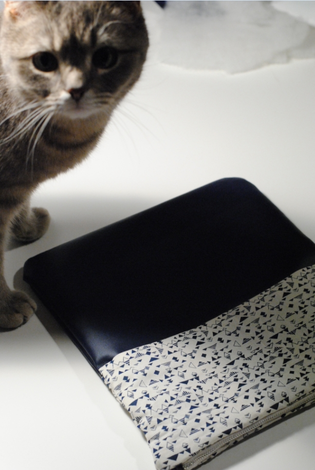 DIY - Couture Pochette Bleue Zippée 07