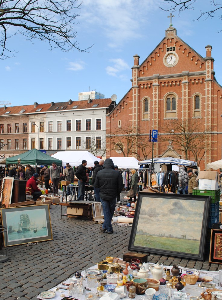 Week-end Bruxelles Shopping - Brocante place du jeu de balle 01