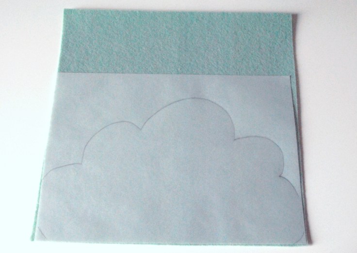 DIY Tapis Souris Nuage Feutrine - 01
