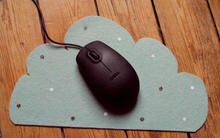 DIY Tapis Souris Nuage Feutrine - 05