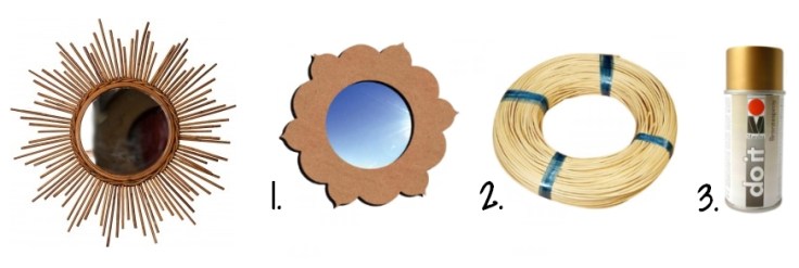 Selection Soldes Creavea Miroir Rotin Soleil