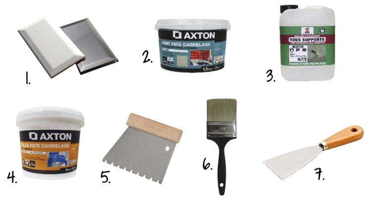 Renover crédence cuisine - fournitures