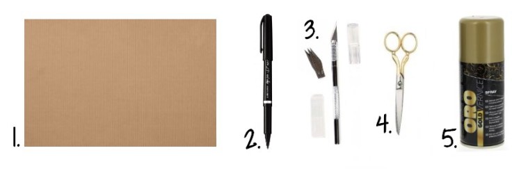 fourniture renne en carton