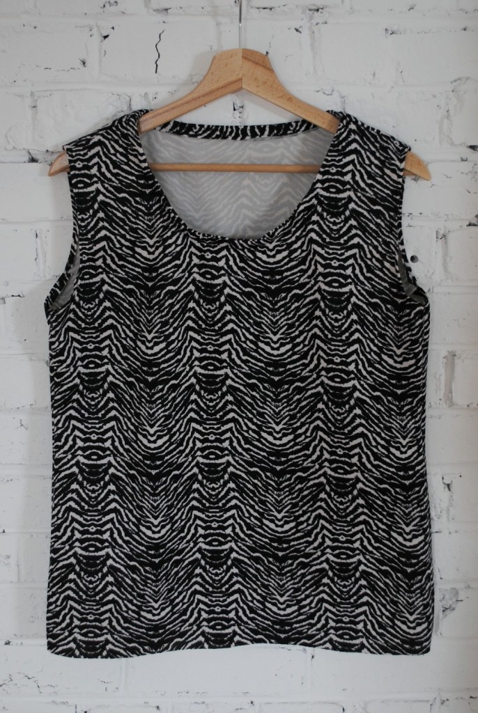 Top Burda neoprene zebré