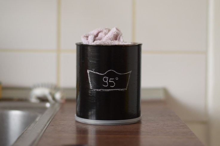 Recycler boites de lait peinture tableau noir craie 02