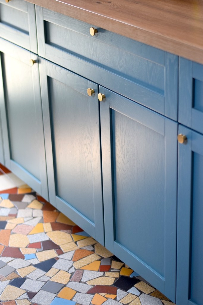 Renovation cuisine ancienne meuble ikea plum kitchen bleu paon 10