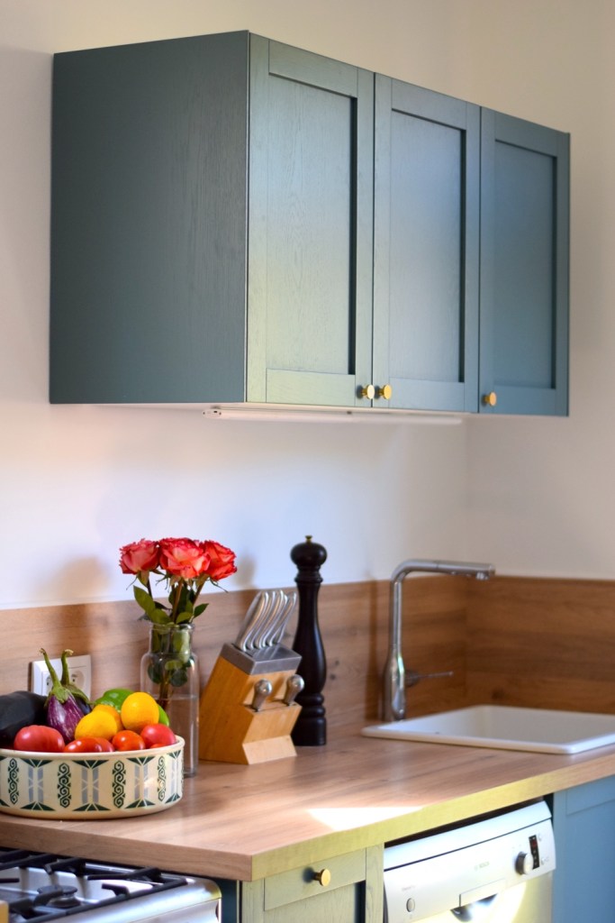 Renovation cuisine ancienne meuble ikea plum kitchen bleu paon 11