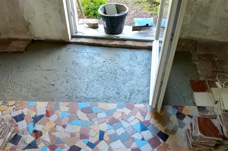 Renovation cuisine sol ancien 01